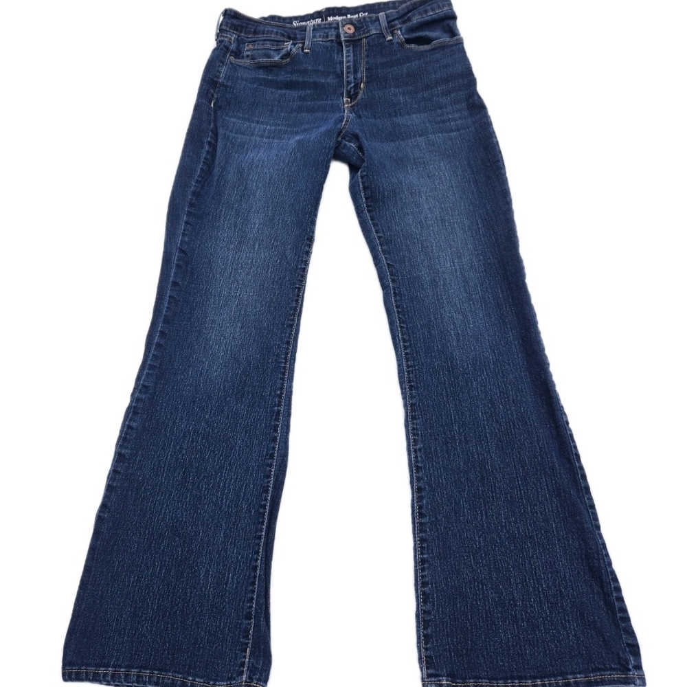 Levis Signature Modern Boot Cut 10 M 30x29.5 Cotton Stretch Denim Jeans Mid Rise